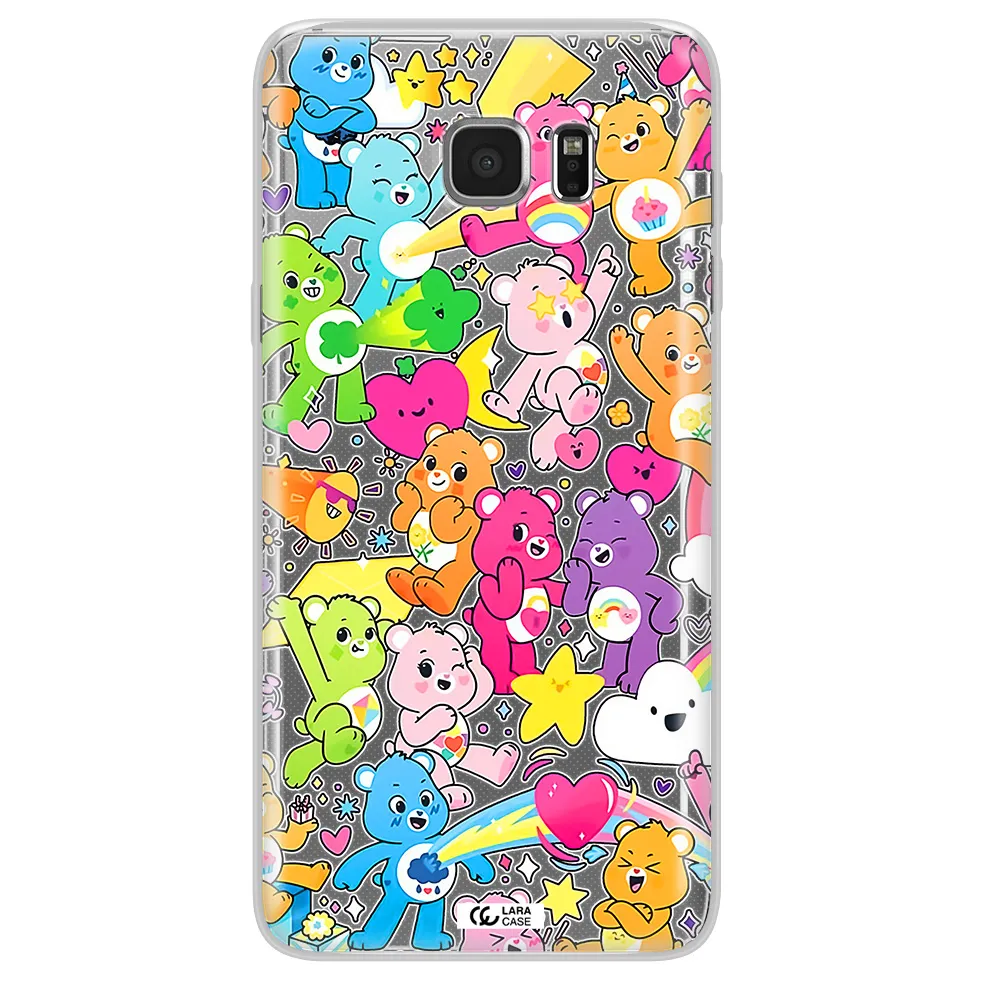 a pattern of cartoon bears Samsung Note 5 Clear TPU Case