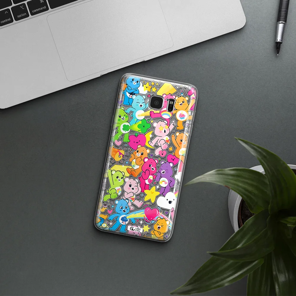 a pattern of cartoon bears Samsung Note 5 Clear TPU Case