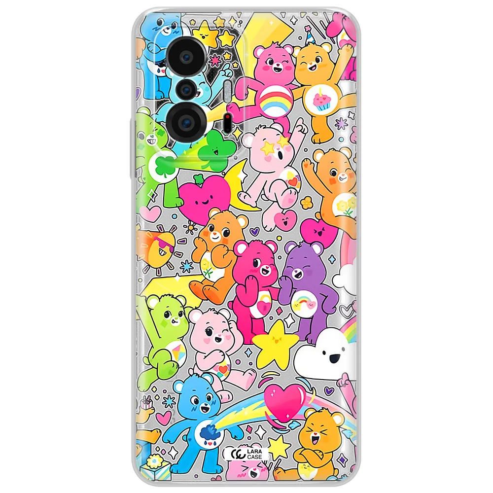 A Pattern Of Cartoon Bears Xiaomi 11T Clear Tpu Case