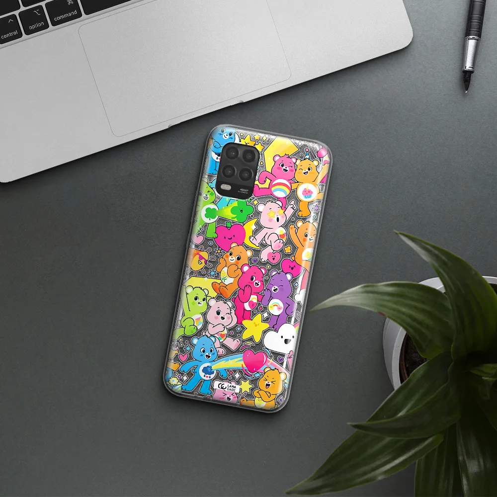 a pattern of cartoon bears Xiaomi Mi 10 Lite Clear TPU Case