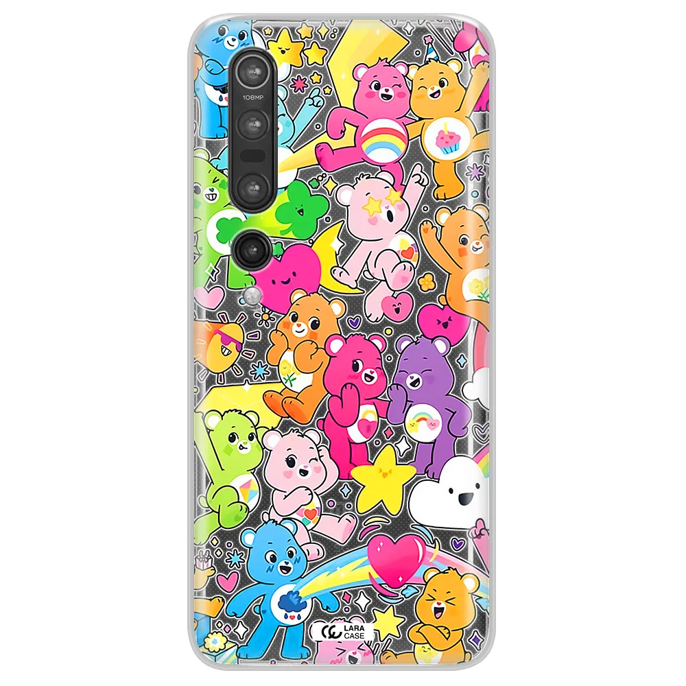 a pattern of cartoon bears Xiaomi Mi 10 Pro Clear TPU Case