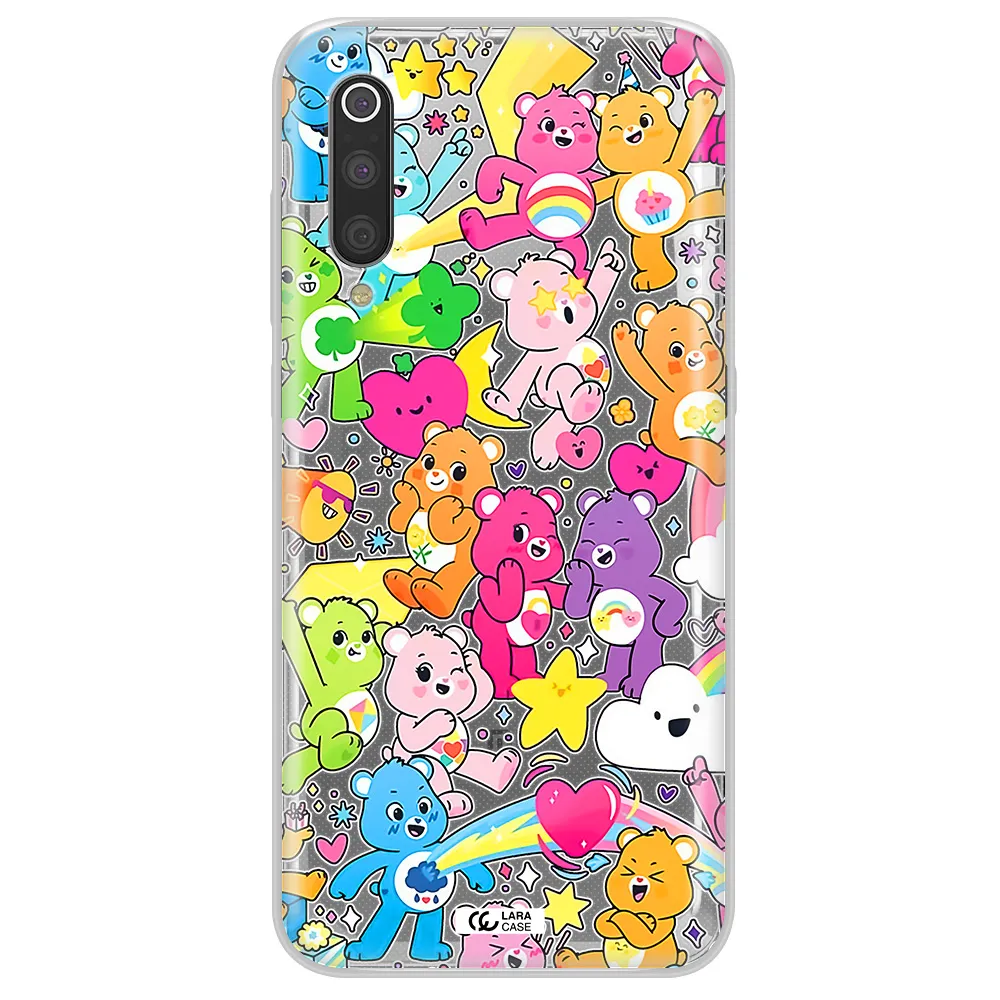 a pattern of cartoon bears Xiaomi Mi 9 Clear TPU Case