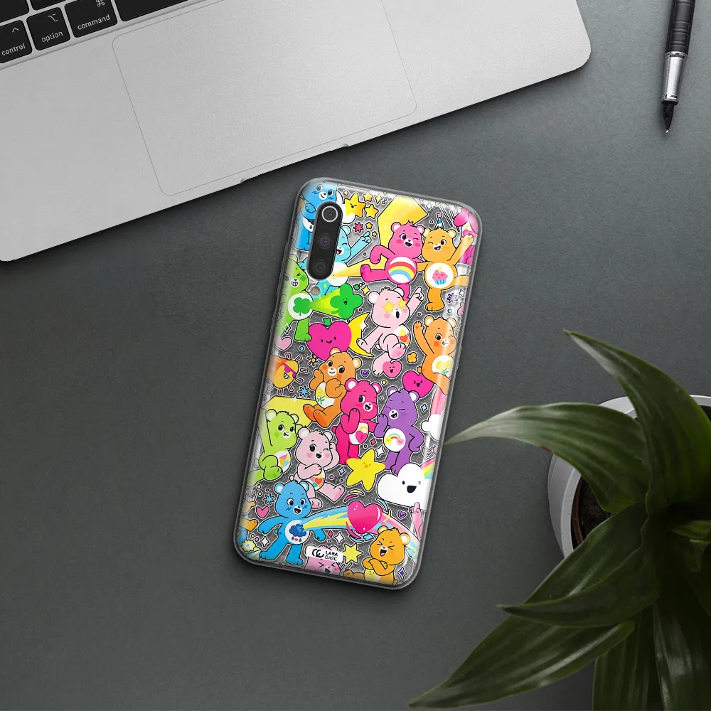 a pattern of cartoon bears Xiaomi Mi 9 Clear TPU Case