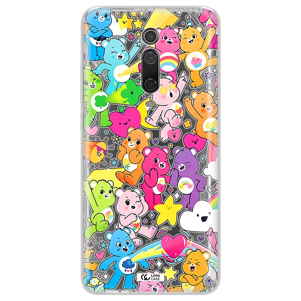 a pattern of cartoon bears Xiaomi Mi 9T Clear TPU Case