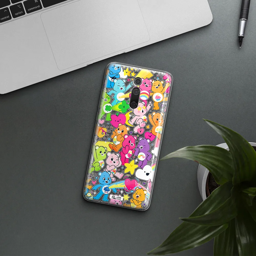 a pattern of cartoon bears Xiaomi Mi 9T Clear TPU Case