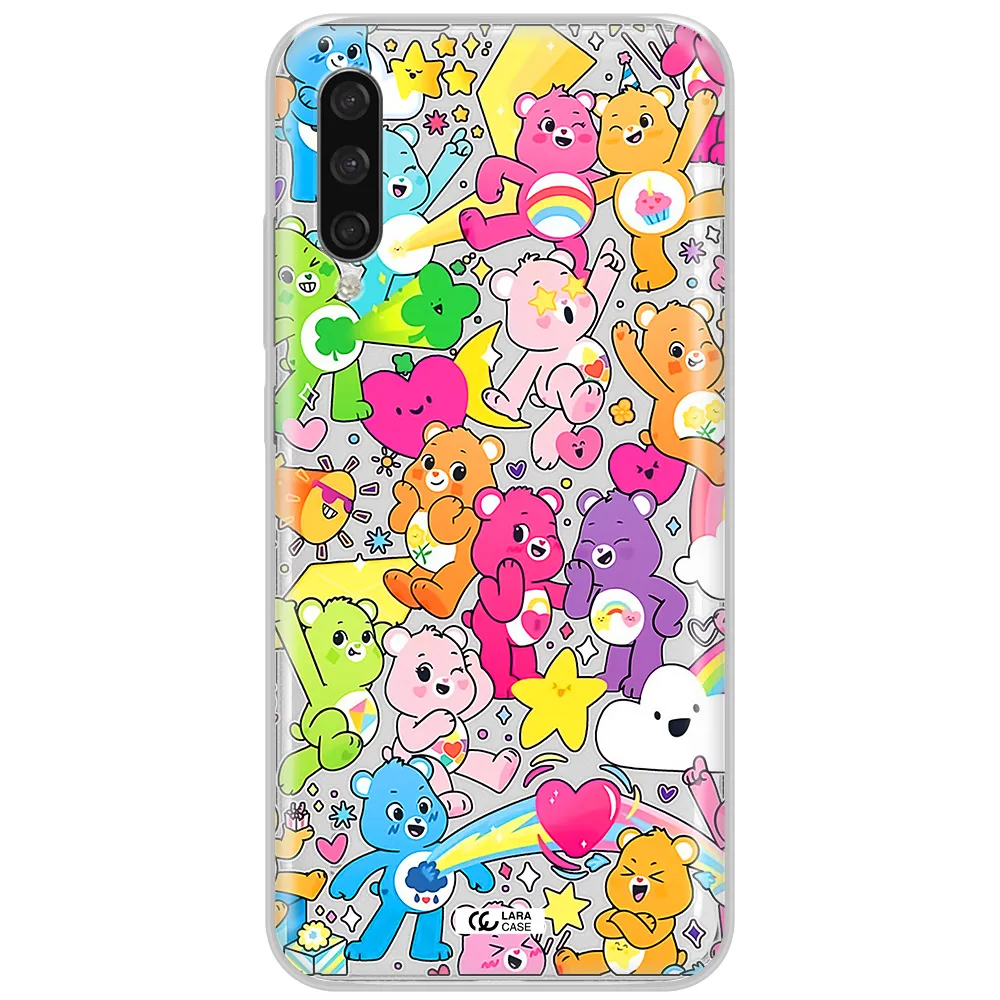 A Pattern Of Cartoon Bears Xiaomi Mi A3 Clear Tpu Case