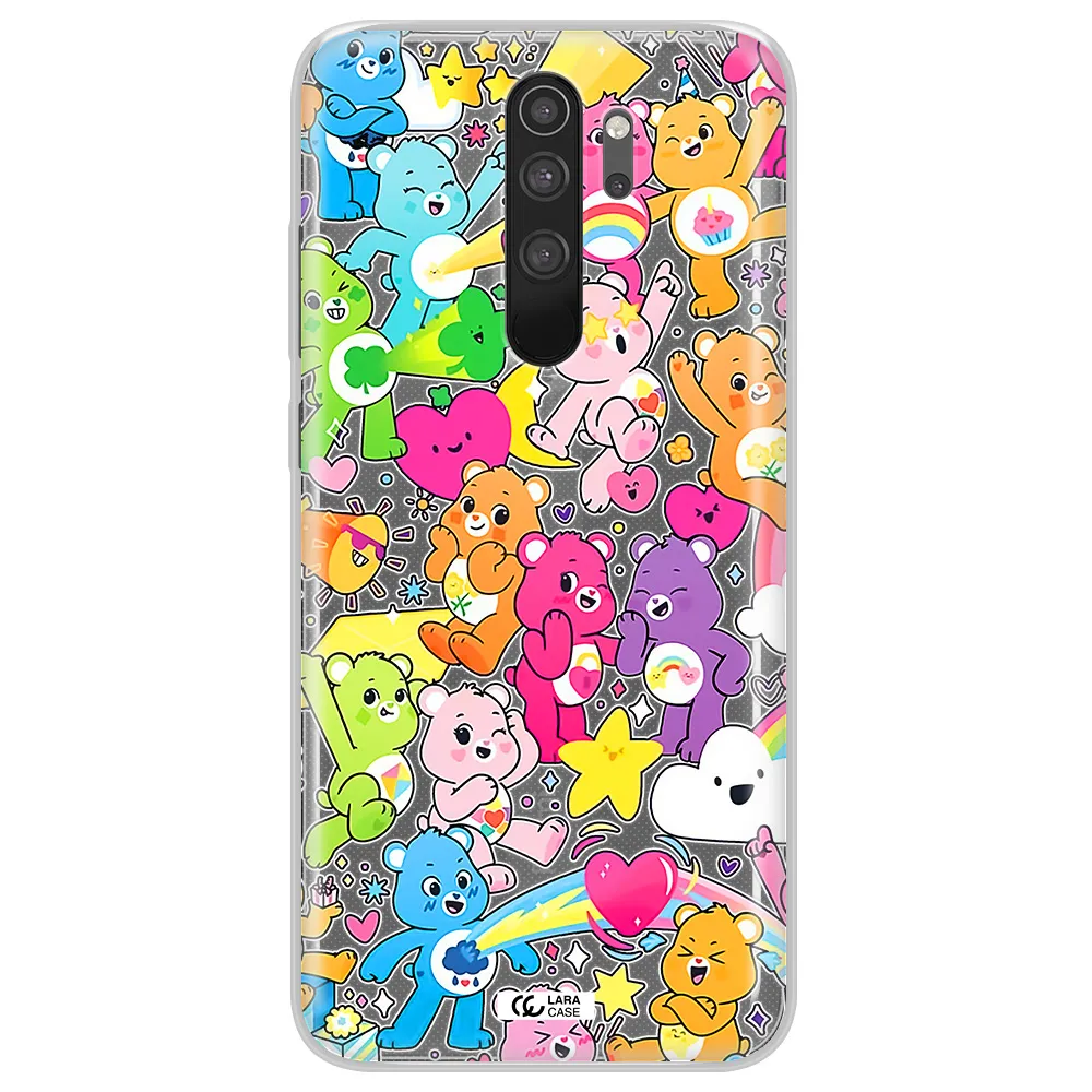 a pattern of cartoon bears Xiaomi Note 8 Pro Clear TPU Case
