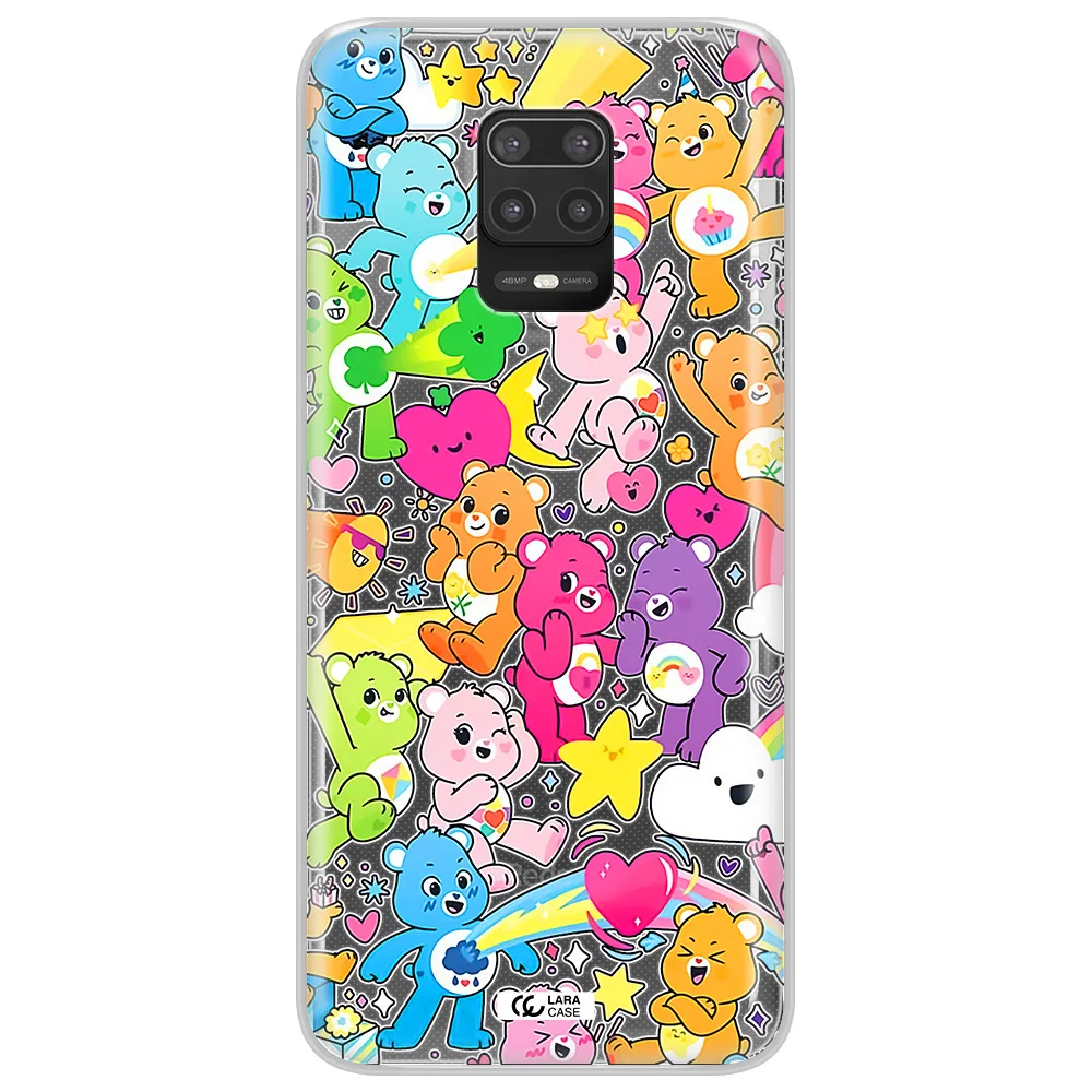 a pattern of cartoon bears Xiaomi Note 9S Clear TPU Case