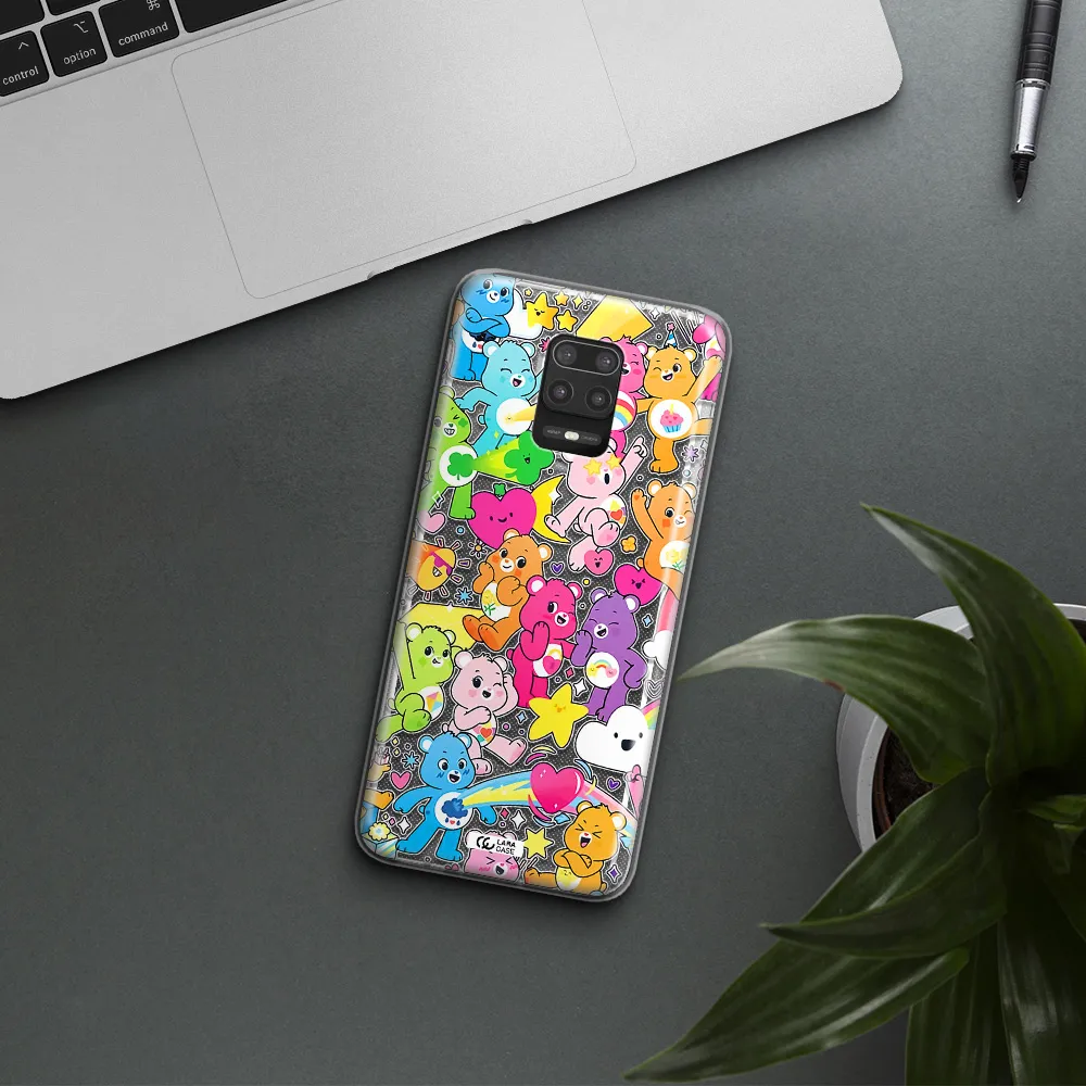 a pattern of cartoon bears Xiaomi Note 9S Clear TPU Case