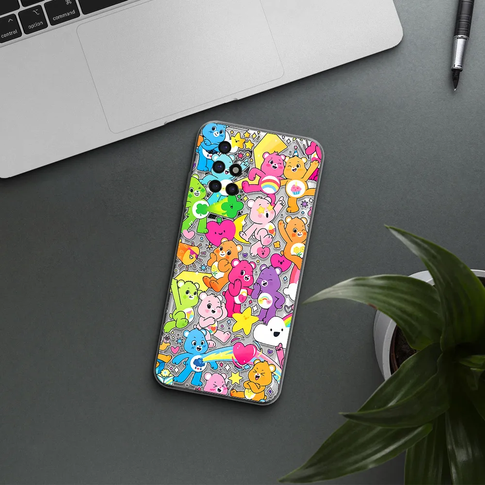 a pattern of cartoon bears Xiaomi Redmi 10 Clear TPU Case