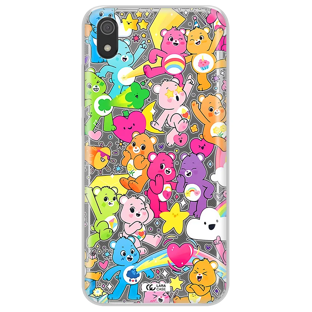 a pattern of cartoon bears Xiaomi Redmi 7A Clear TPU Case