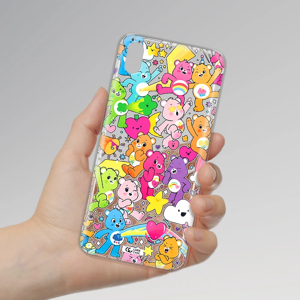a pattern of cartoon bears Xiaomi Redmi 7A Clear TPU Case