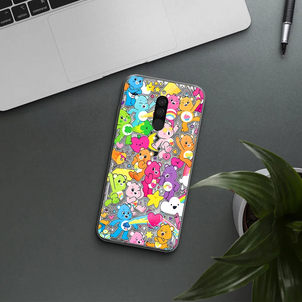 A Pattern Of Cartoon Bears Xiaomi Redmi 8 Clear Tpu Case