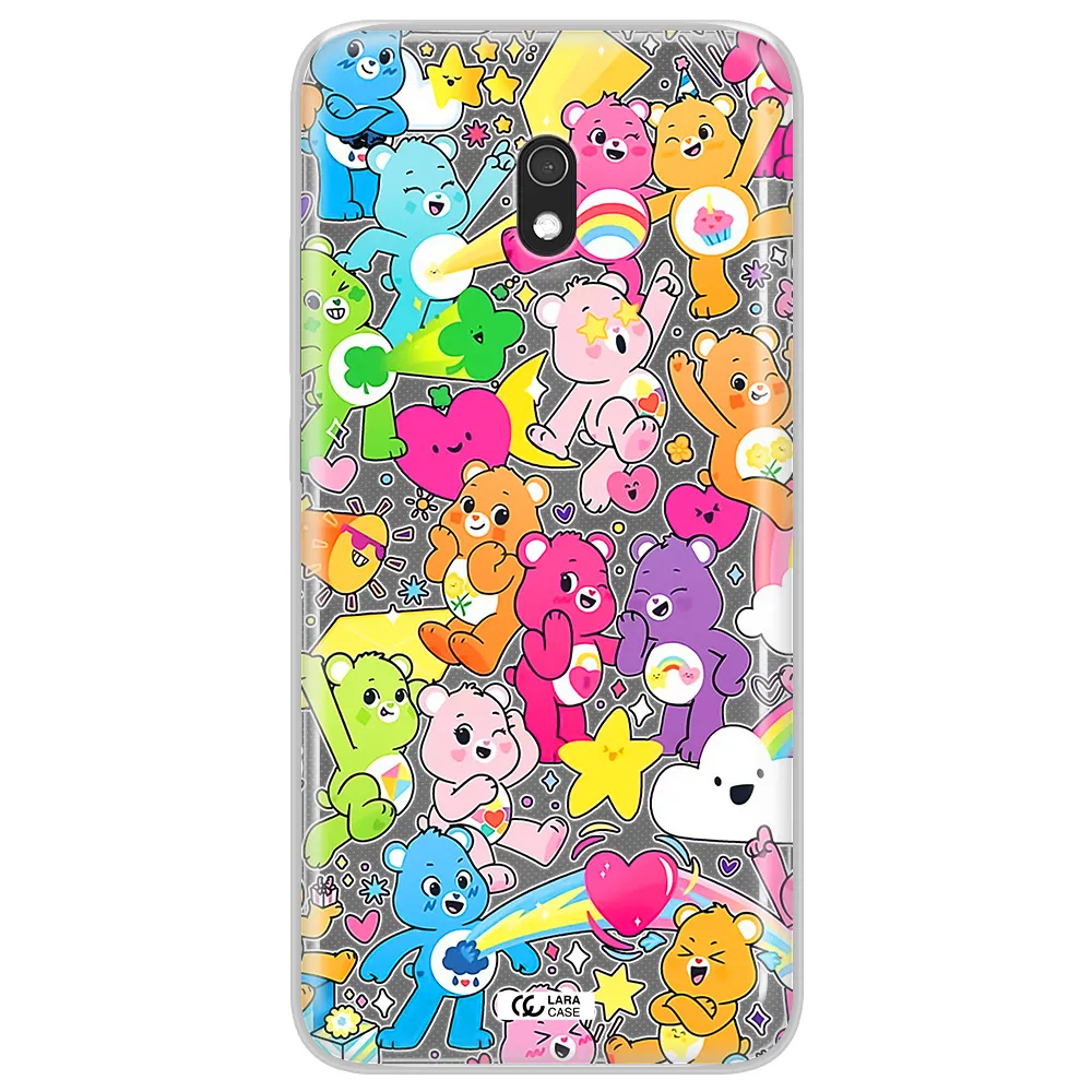 a pattern of cartoon bears Xiaomi Redmi 8A Clear TPU Case