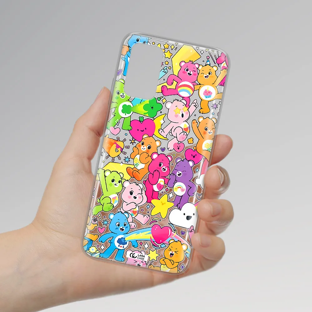 a pattern of cartoon bears Xiaomi Redmi 9T Clear TPU Case