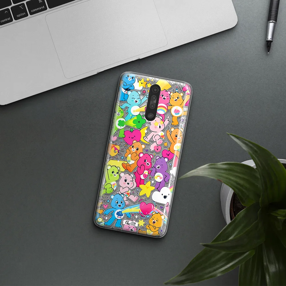 a pattern of cartoon bears Xiaomi Redmi K30 Clear TPU Case