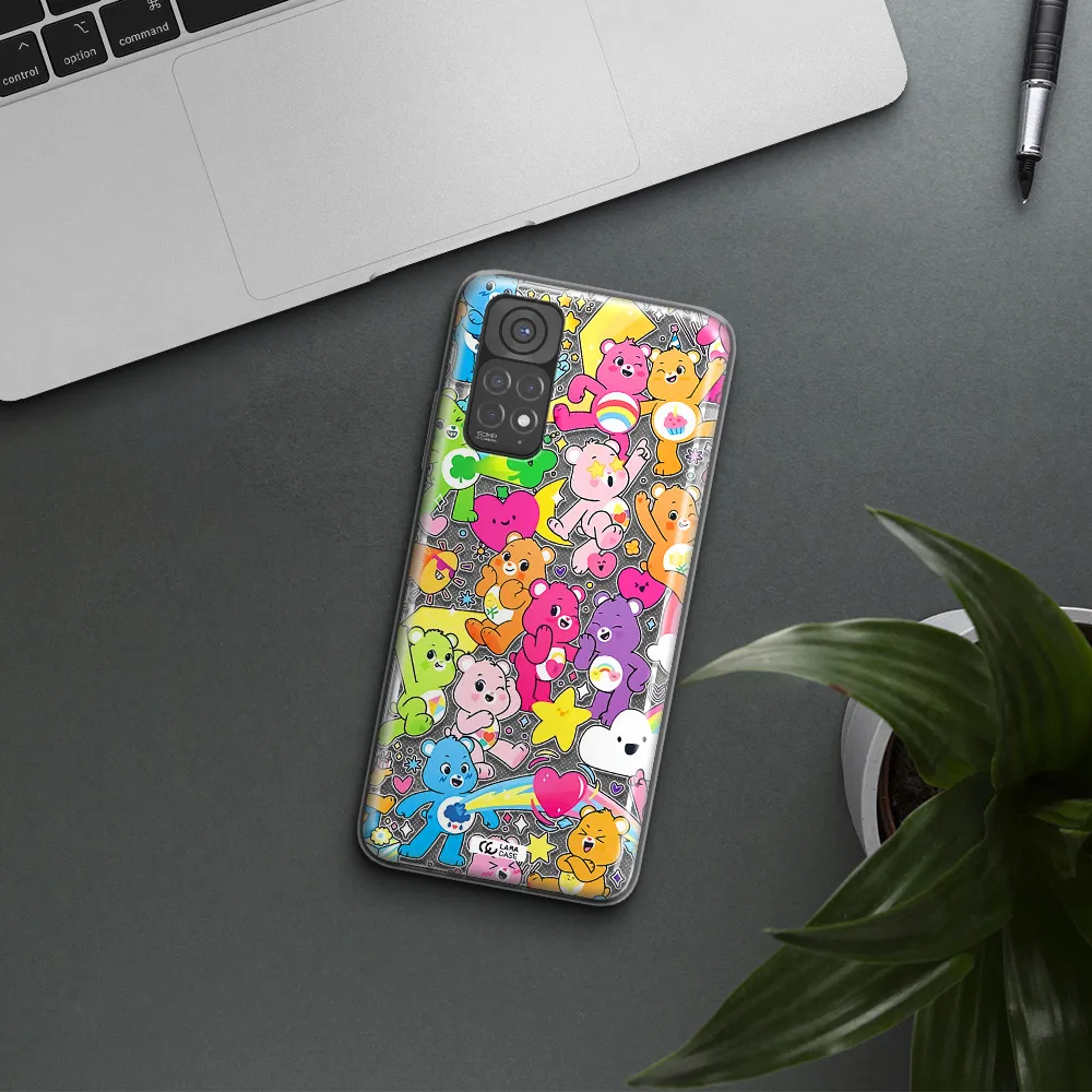 a pattern of cartoon bears Xiaomi Redmi Note 11 Clear TPU Case