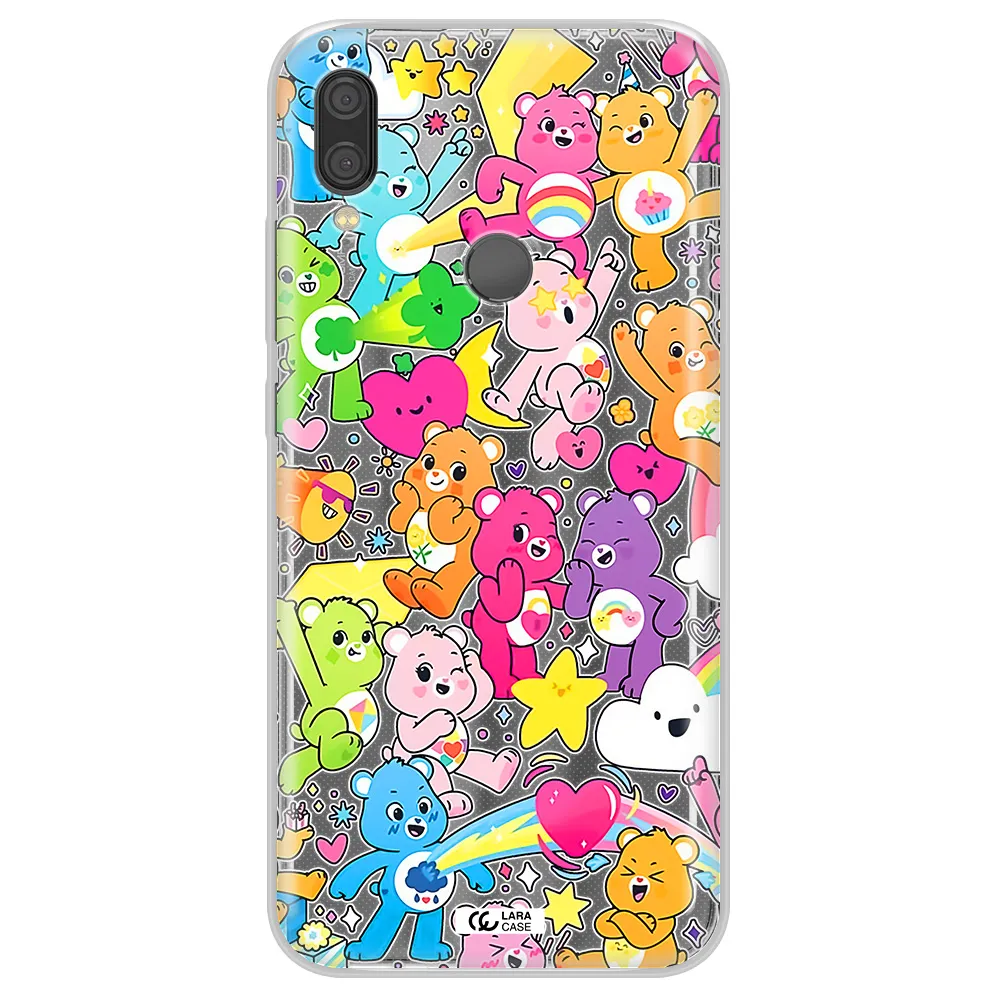 a pattern of cartoon bears Xiaomi Redmi Note 7 Clear TPU Case