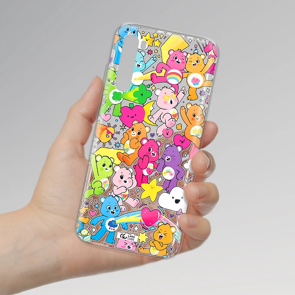 A Pattern Of Cartoon Bears Xiaomi Redmi Note 8T Clear Tpu Case