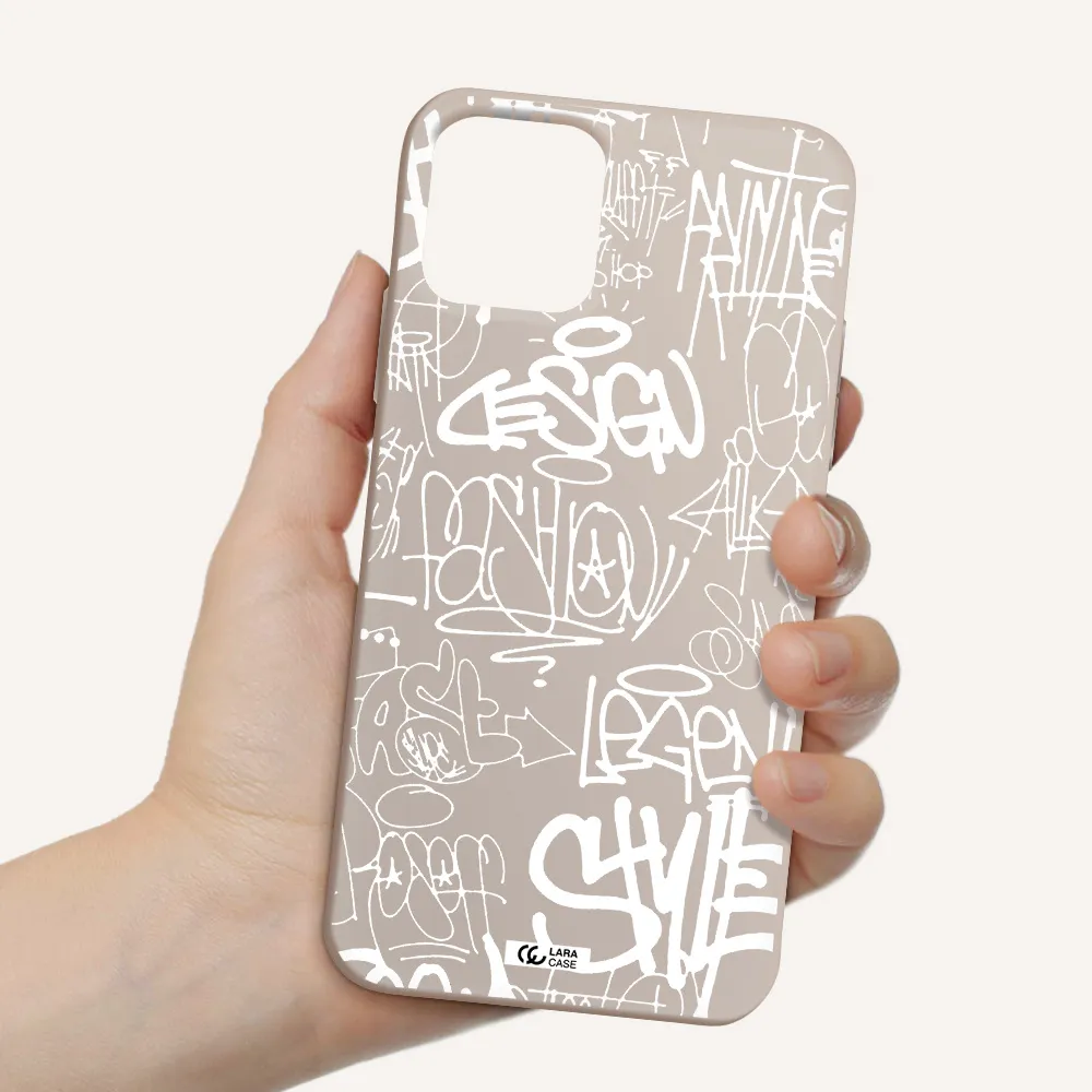 a white background with black and white clouds Apple iPhone 11 pro max Silicone Stone Case