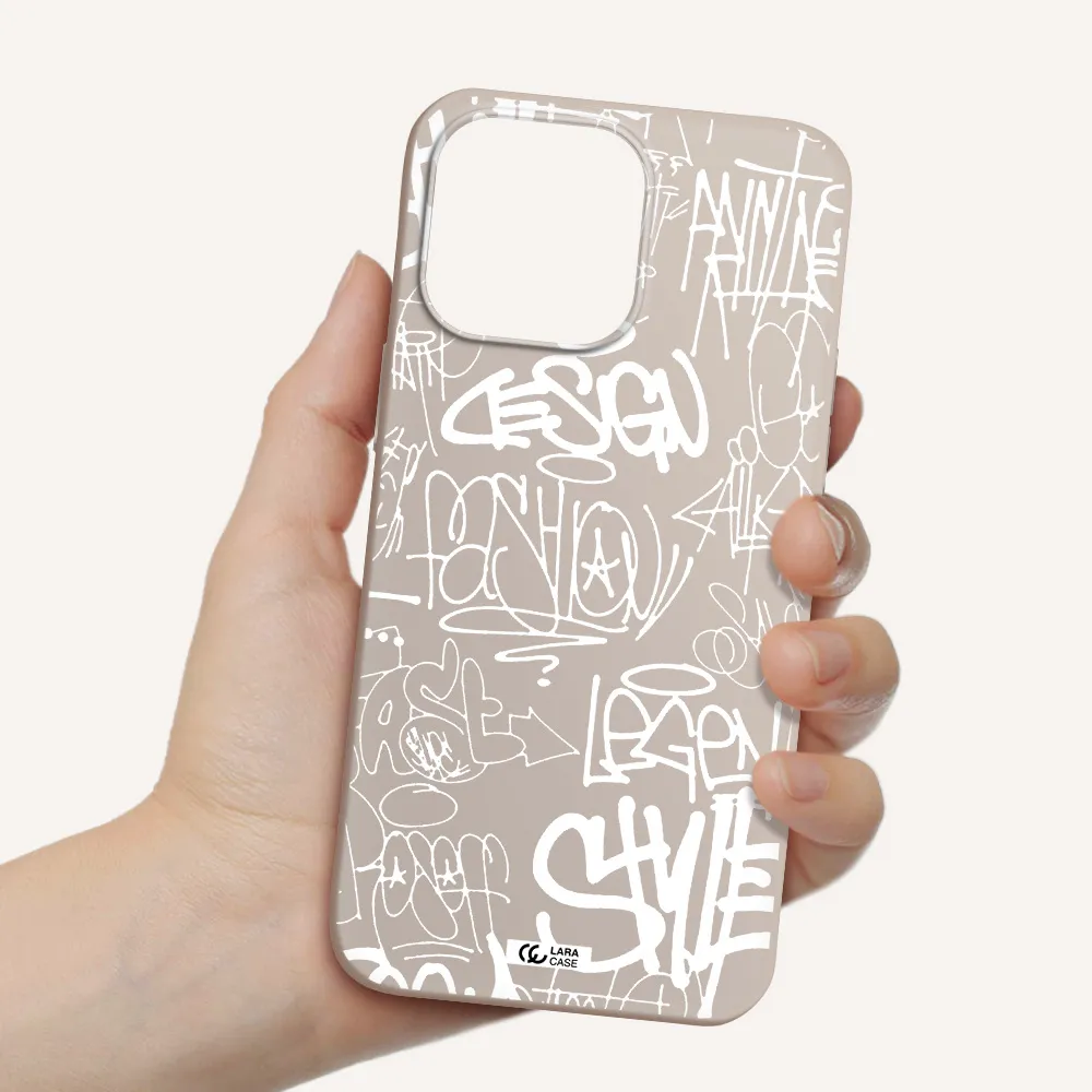 a white background with black and white clouds Apple iPhone 14 pro max Silicone Stone Case