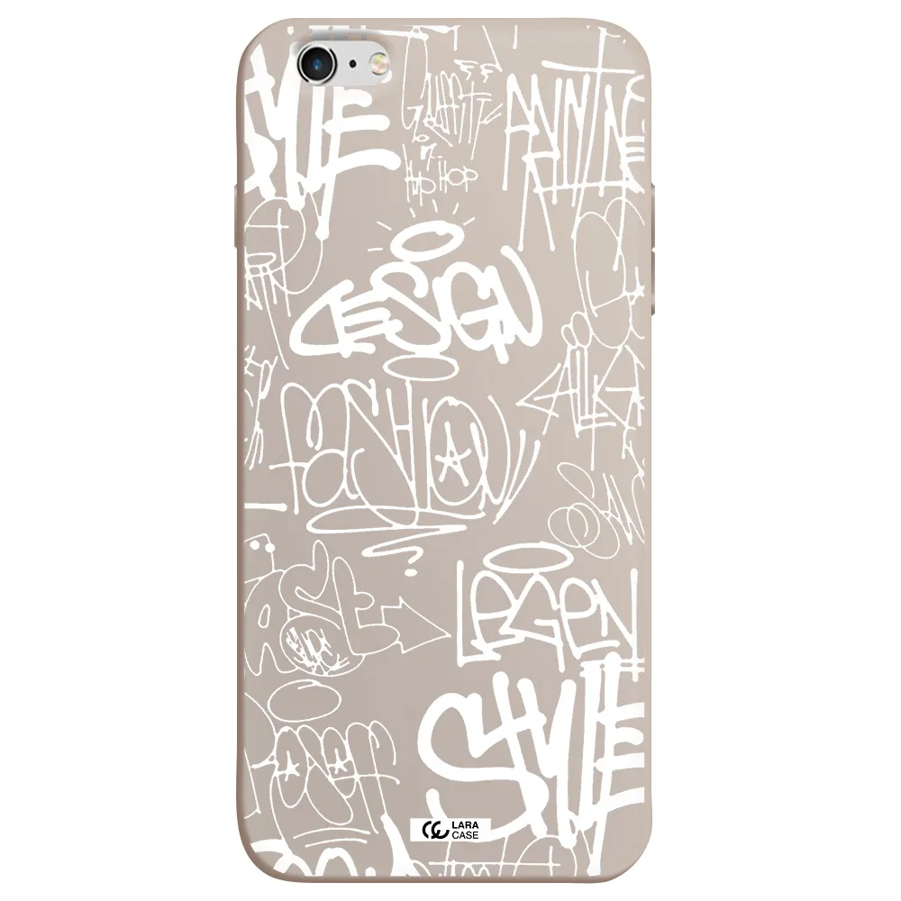 a white background with black and white clouds Apple iPhone 6 s plus Silicone Stone Case