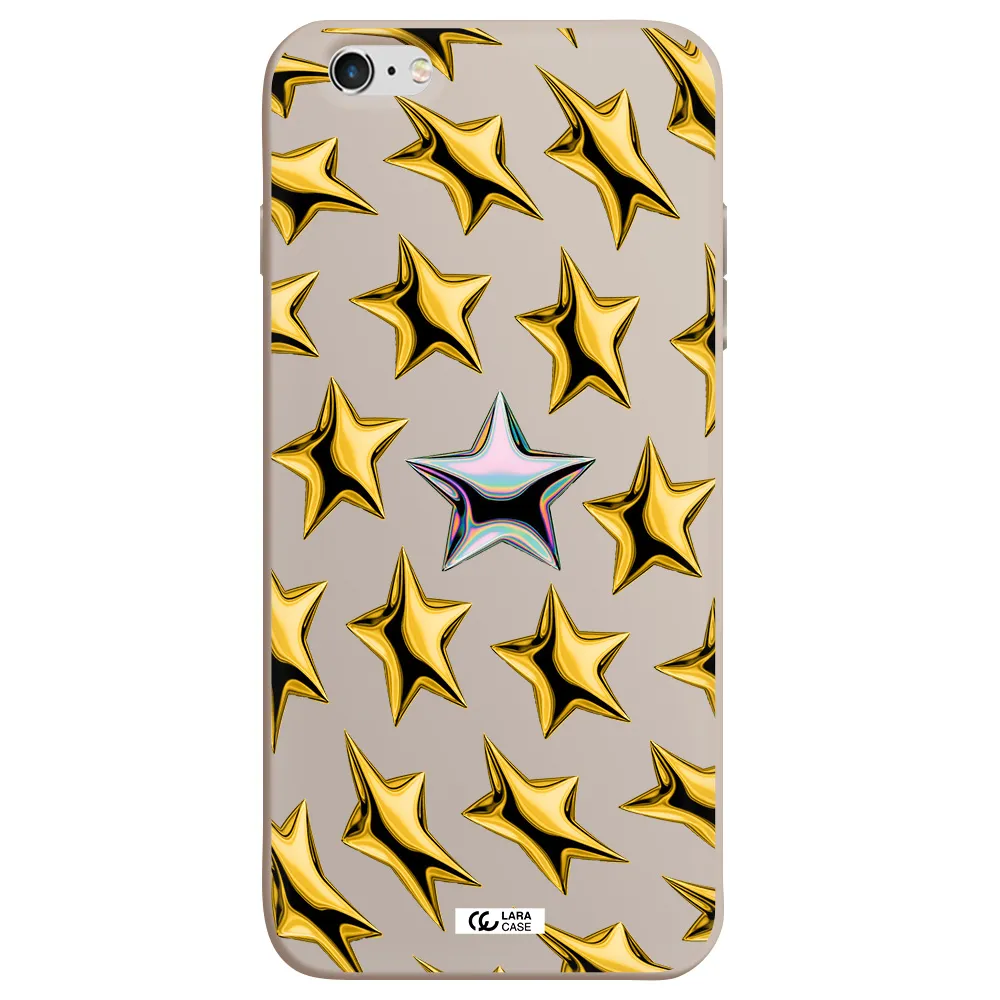 a group of gold stars Apple iPhone 6 plus Silicone Stone Case