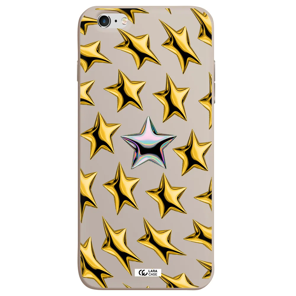 a group of gold stars Apple iPhone 6 s plus Silicone Stone Case