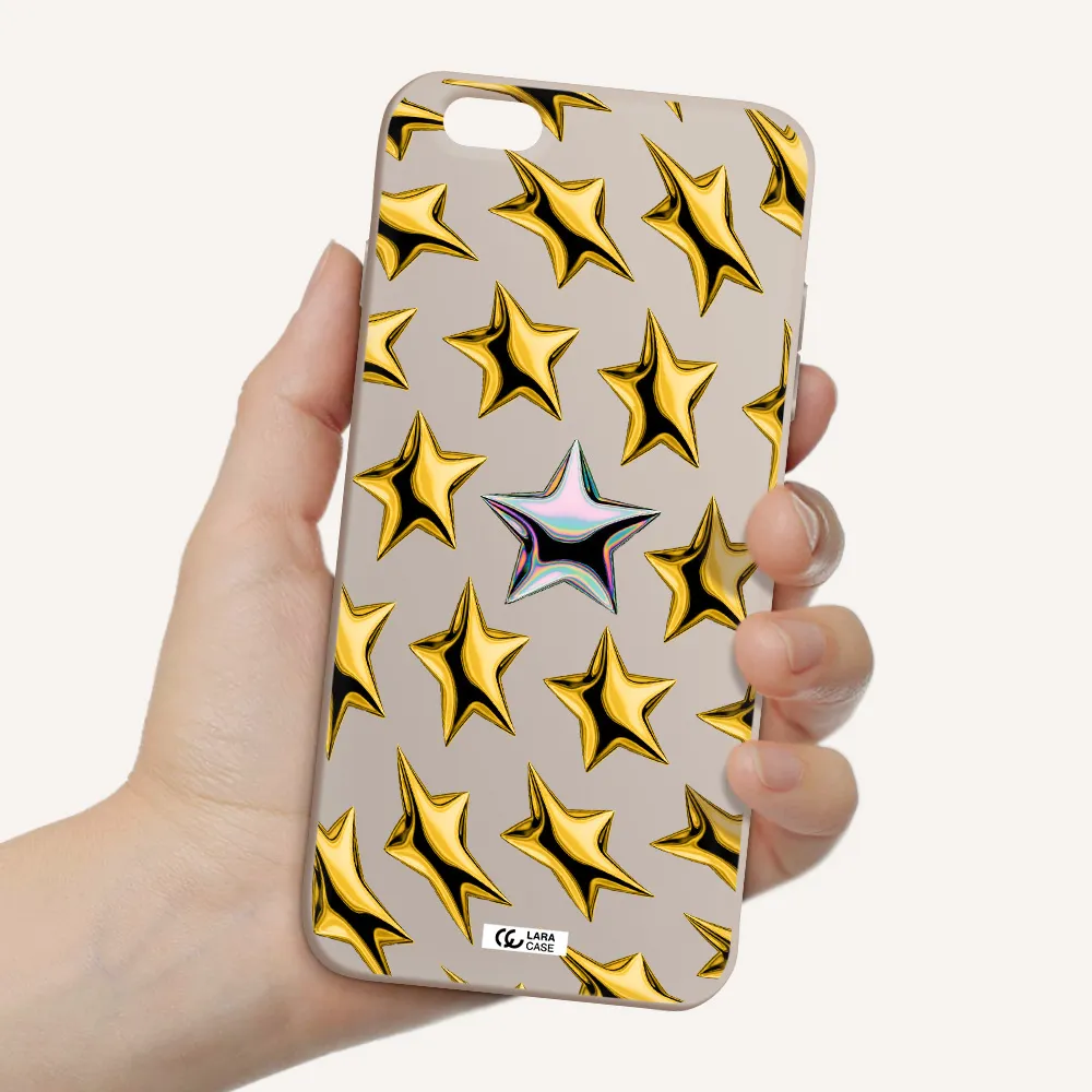 a group of gold stars Apple iPhone 6 s plus Silicone Stone Case