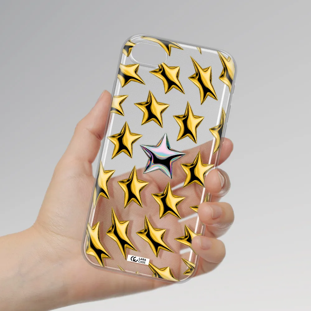 A Group Of Gold Stars Apple Iphone Se 2020 Clear Tpu Case