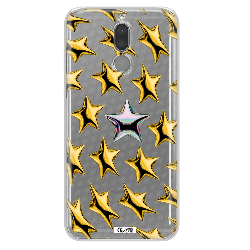 a group of gold stars Huawei Mate 10 Lite Clear TPU Case