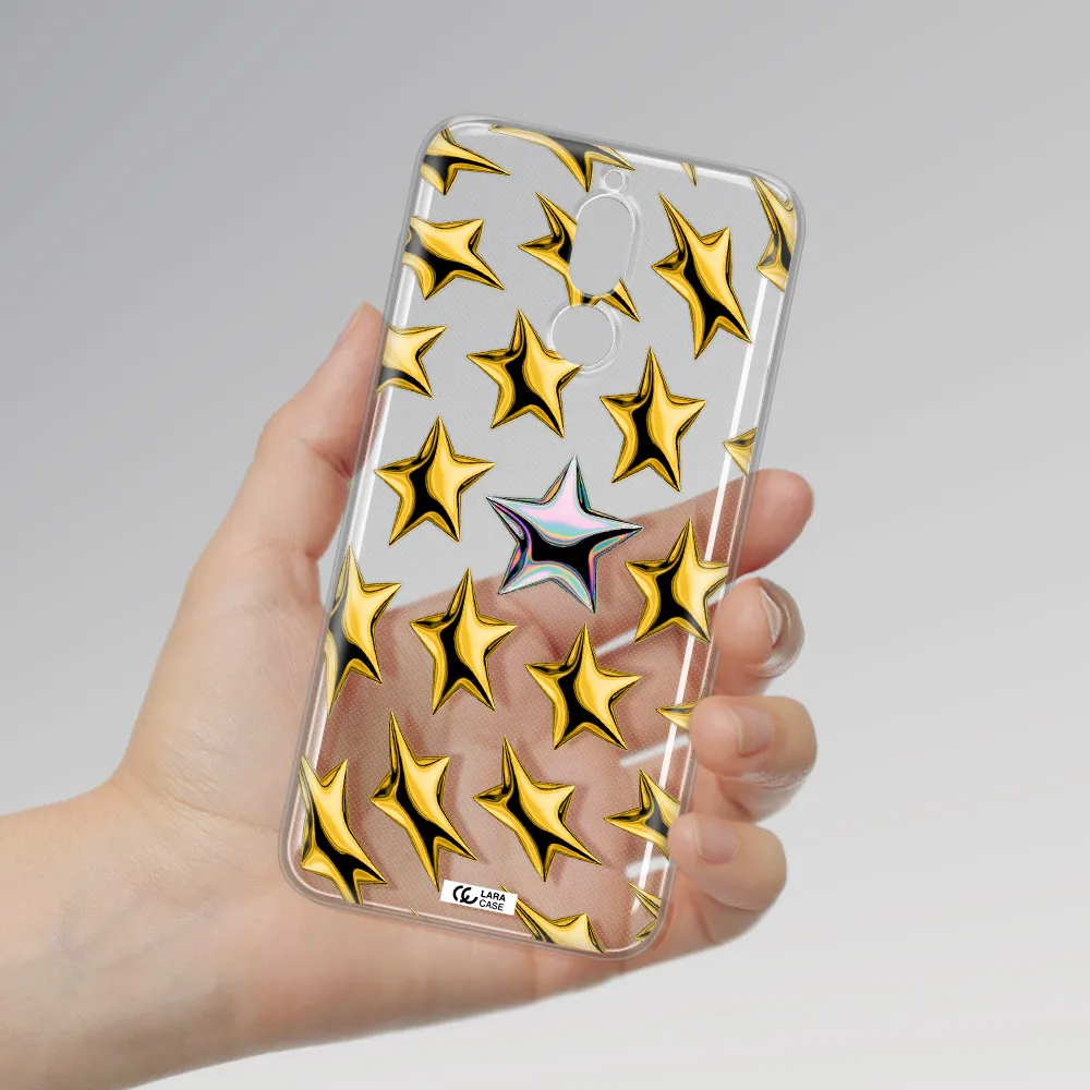 a group of gold stars Huawei Mate 10 Lite Clear TPU Case