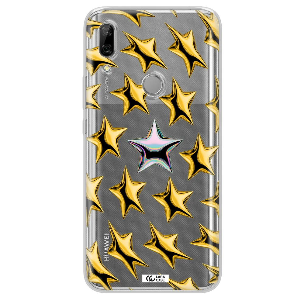 a group of gold stars Huawei P Smart Z Clear TPU Case