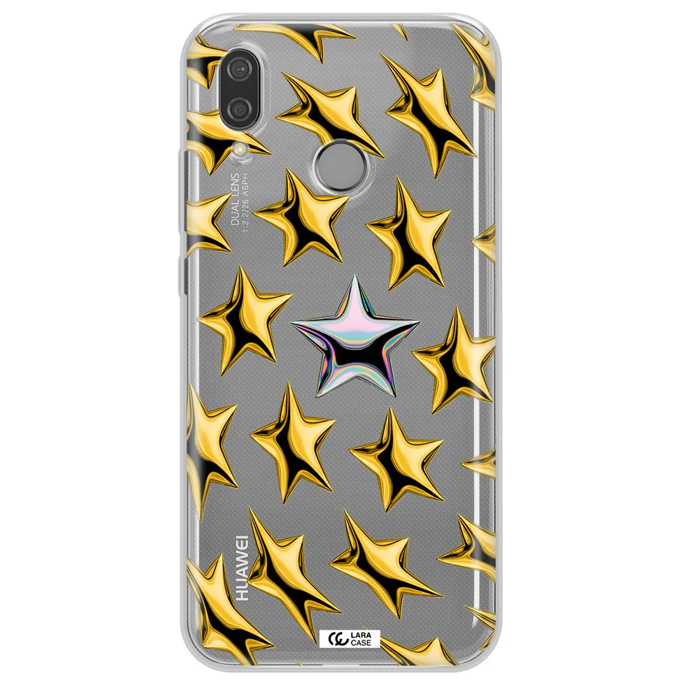 a group of gold stars Huawei P20 Lite Clear TPU Case