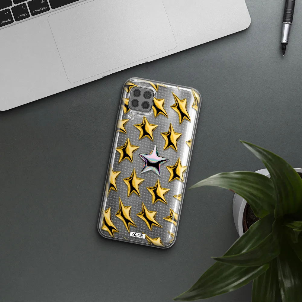a group of gold stars Huawei P40 Lite Clear TPU Case