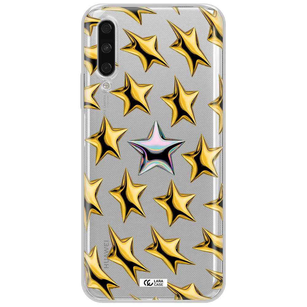 A Group Of Gold Stars Huawei Y9S Clear Tpu Case