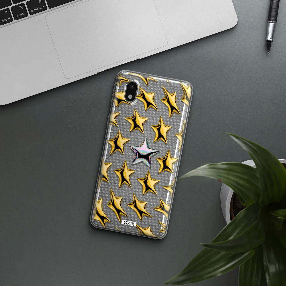 A Group Of Gold Stars Samsung A01 Core Clear Tpu Case