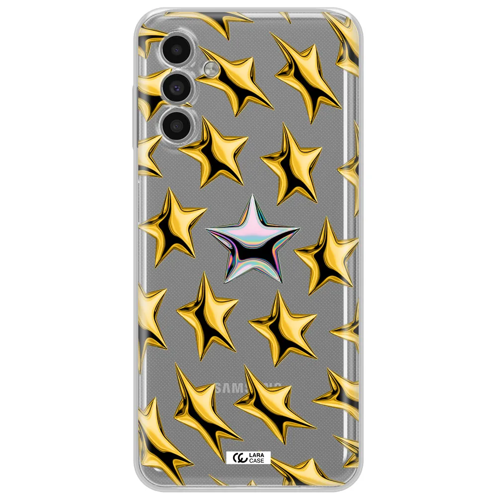 A Group Of Gold Stars Samsung A13 5G Clear Tpu Case