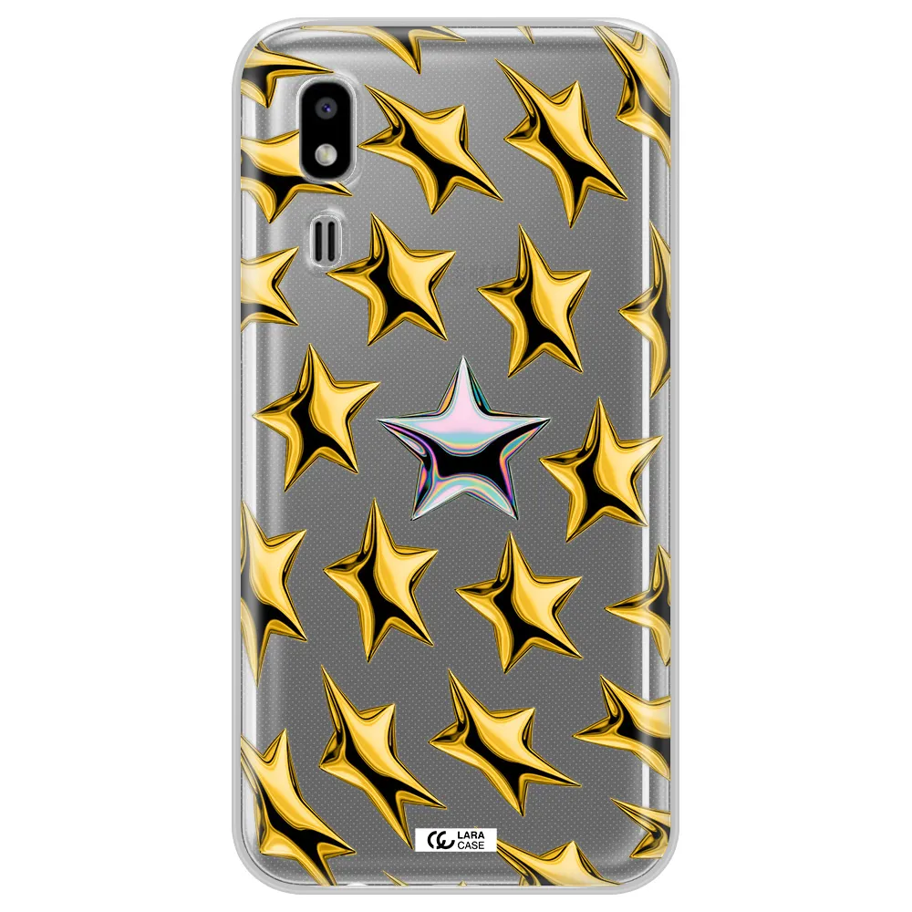 a group of gold stars Samsung A2 Core Clear TPU Case