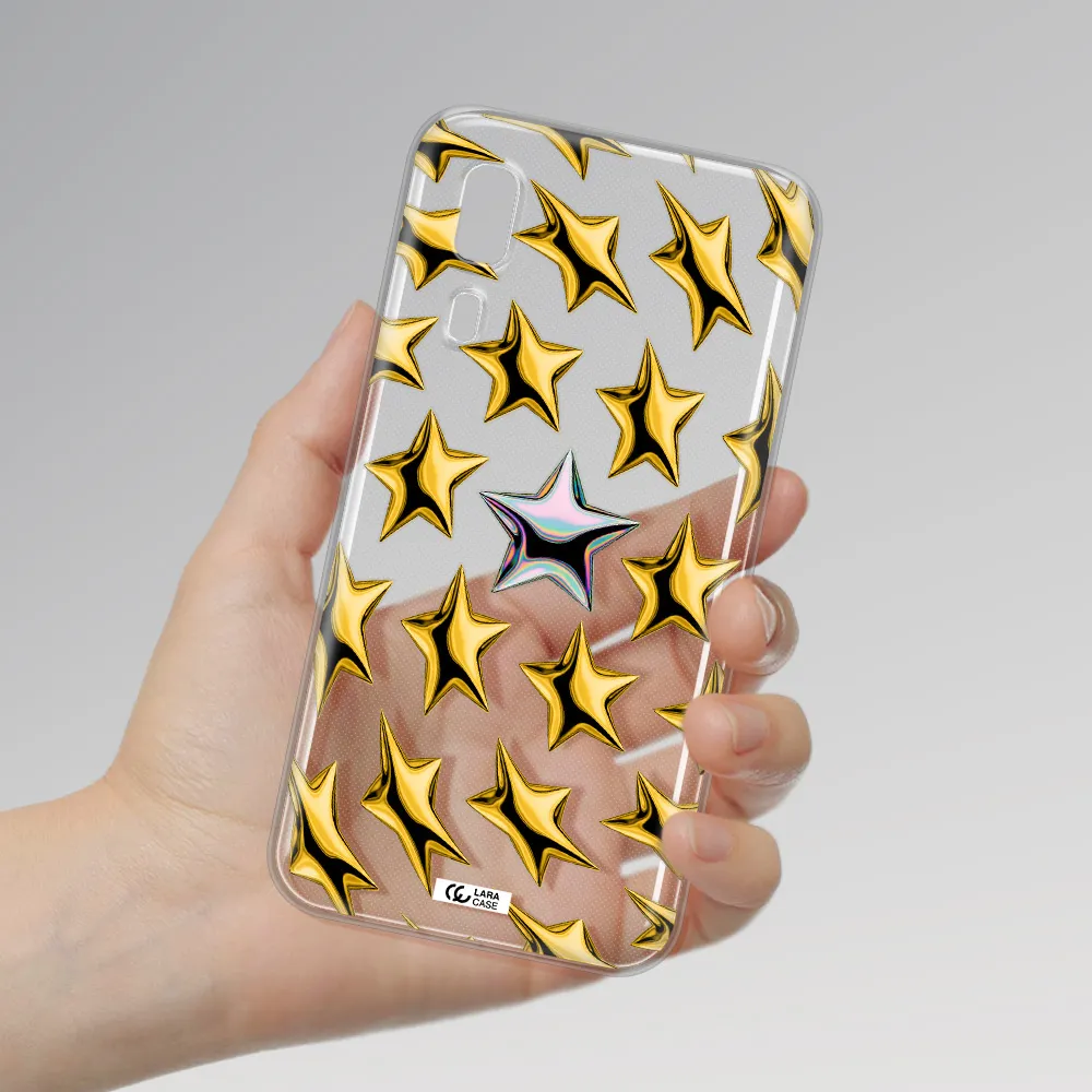 a group of gold stars Samsung A2 Core Clear TPU Case