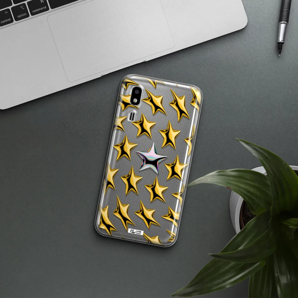 a group of gold stars Samsung A2 Core Clear TPU Case
