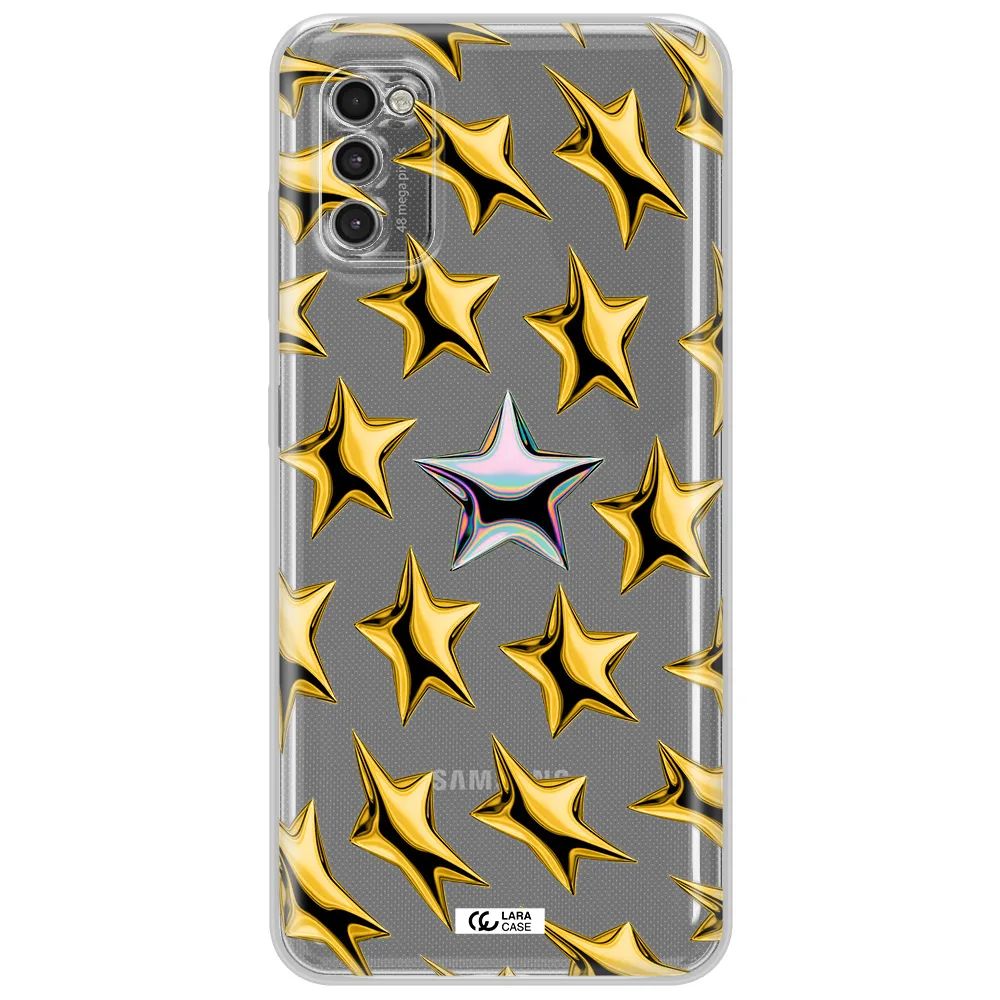 A Group Of Gold Stars Samsung A41 Clear Tpu Case