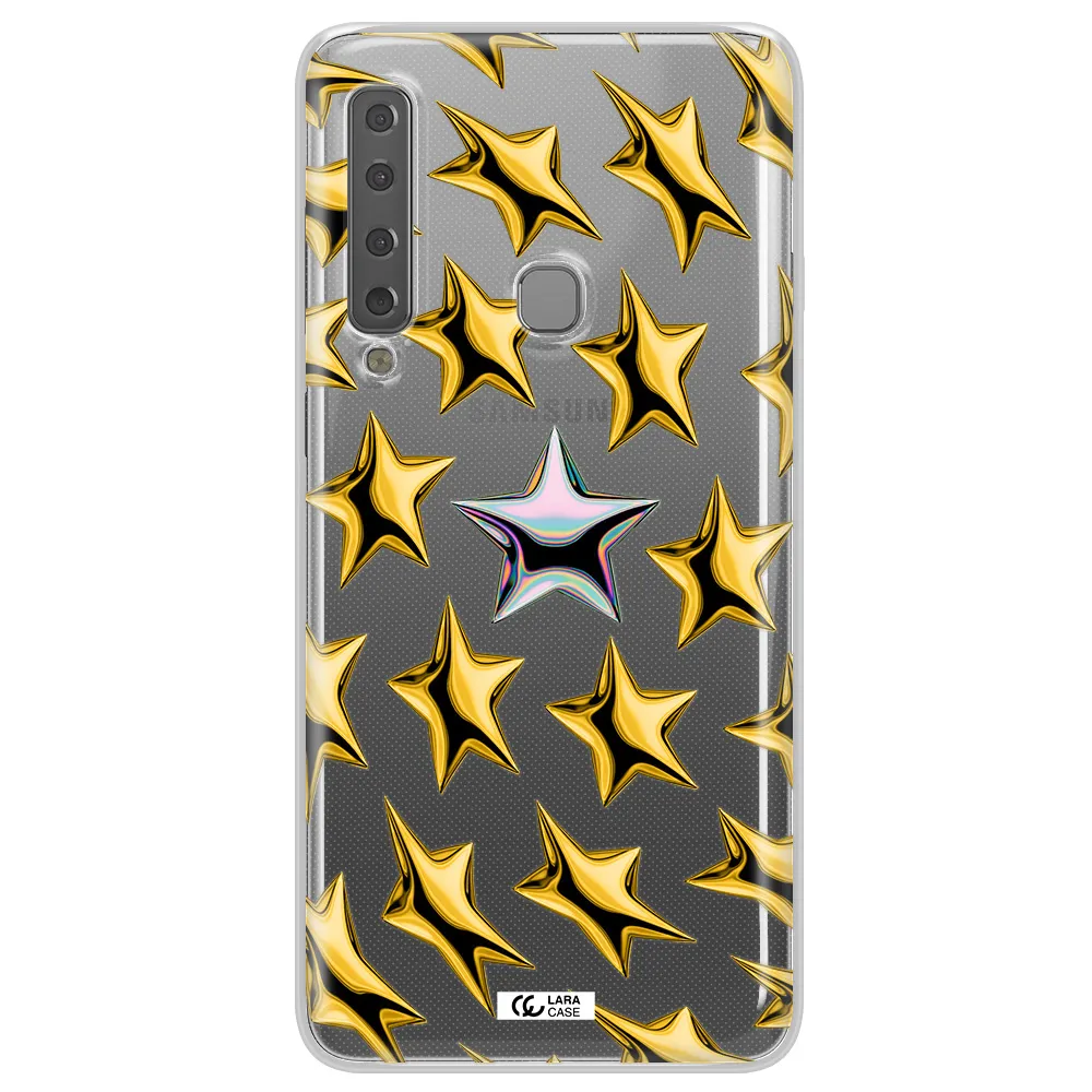 a group of gold stars Samsung A9 2018 Clear TPU Case
