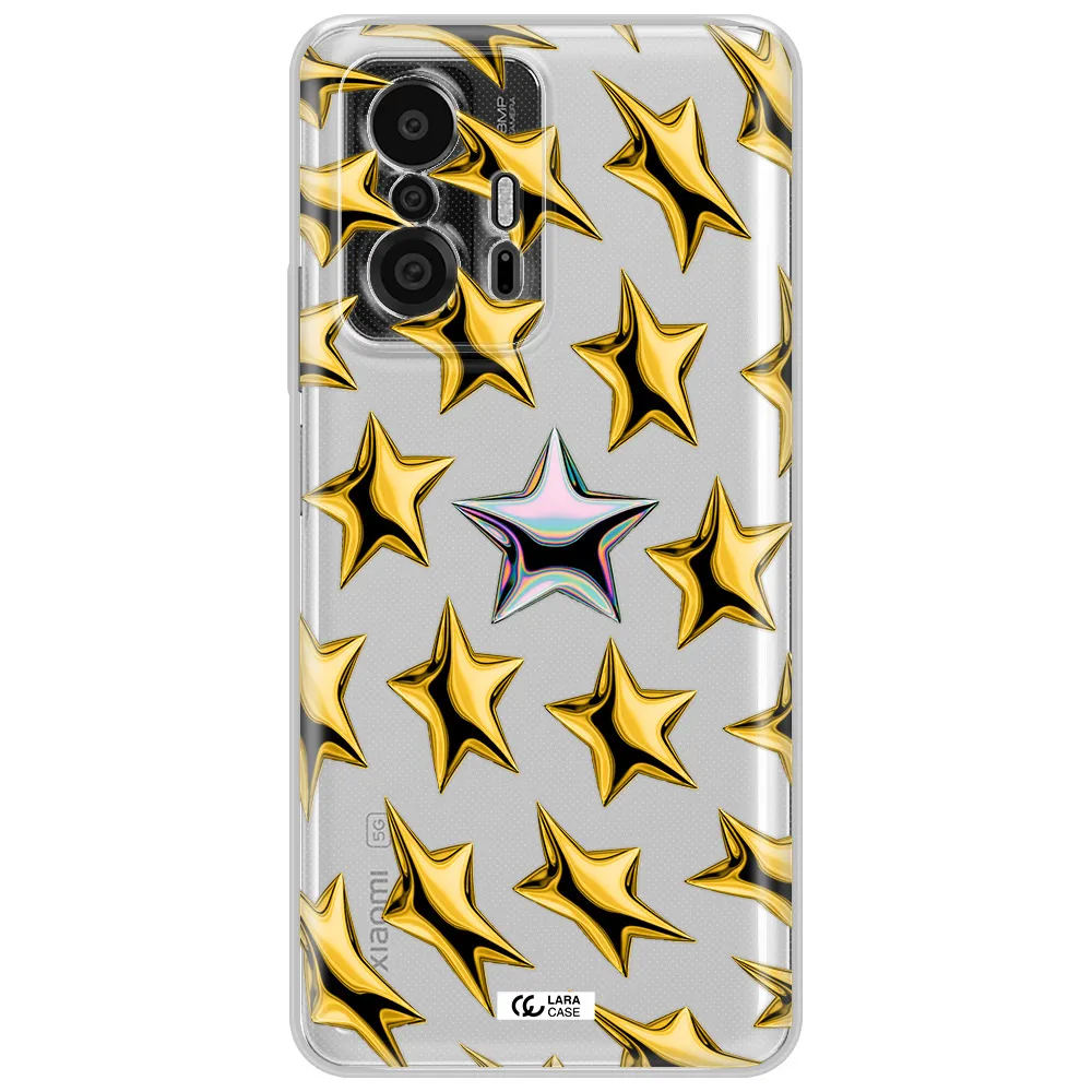 A Group Of Gold Stars Xiaomi 11T Pro Clear Tpu Case