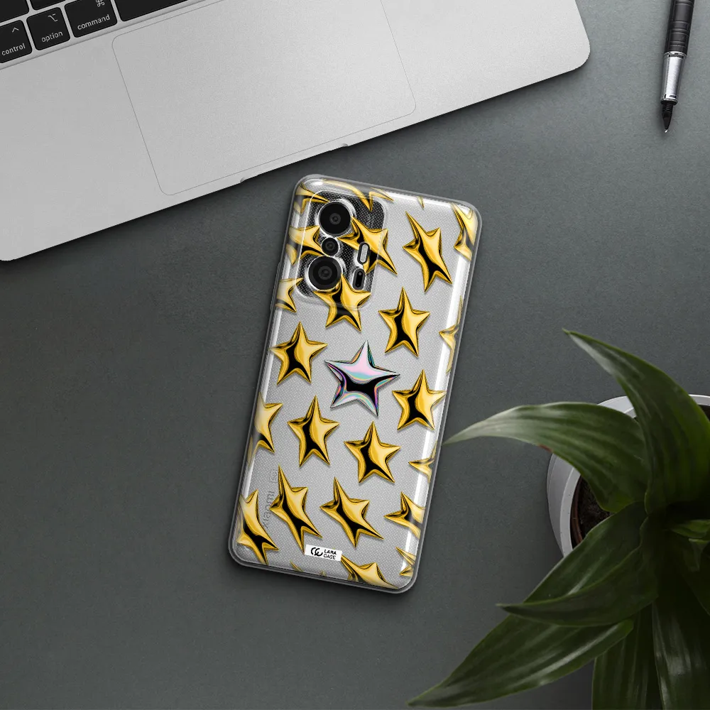 A Group Of Gold Stars Xiaomi 11T Pro Clear Tpu Case