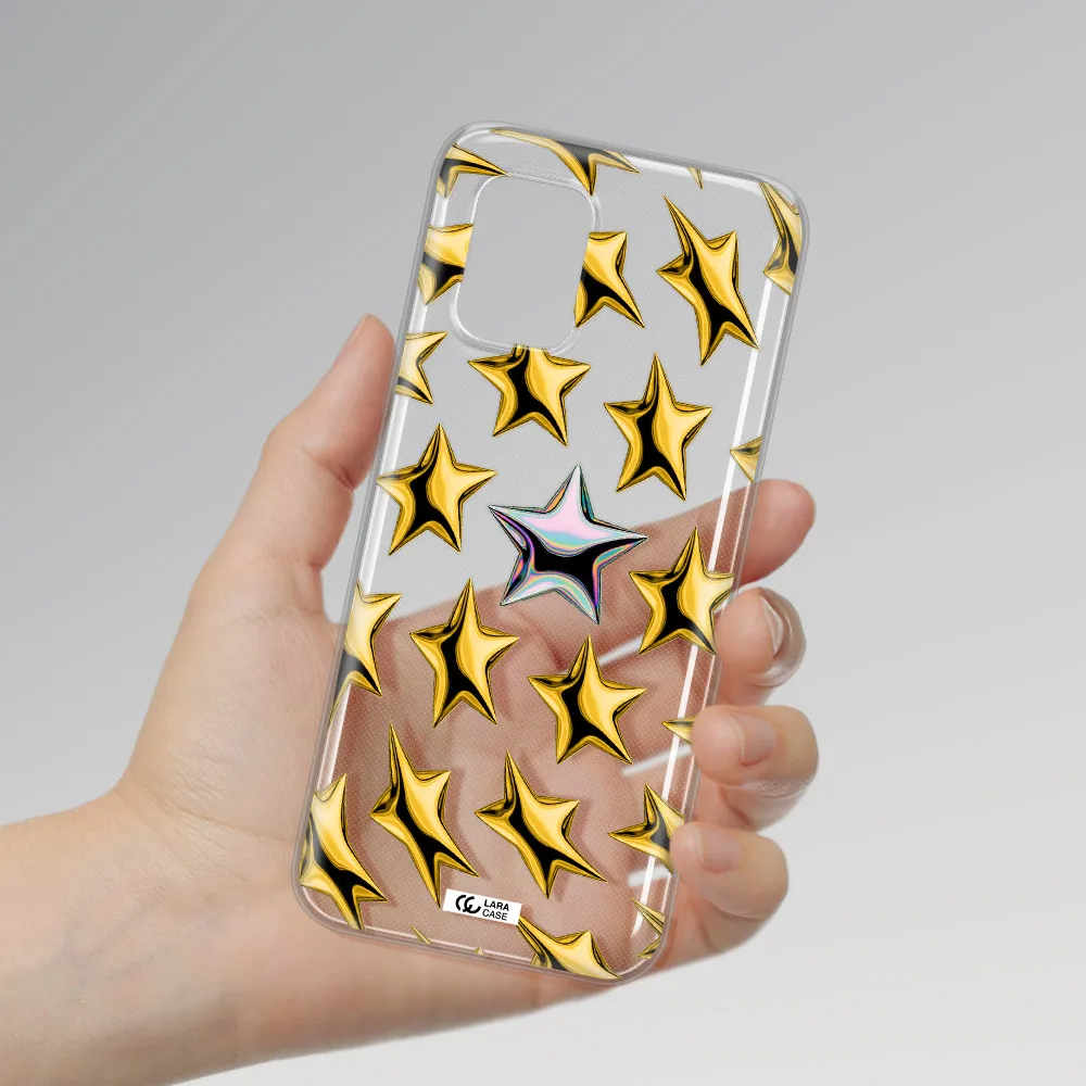 a group of gold stars Xiaomi Mi 10 Lite Clear TPU Case