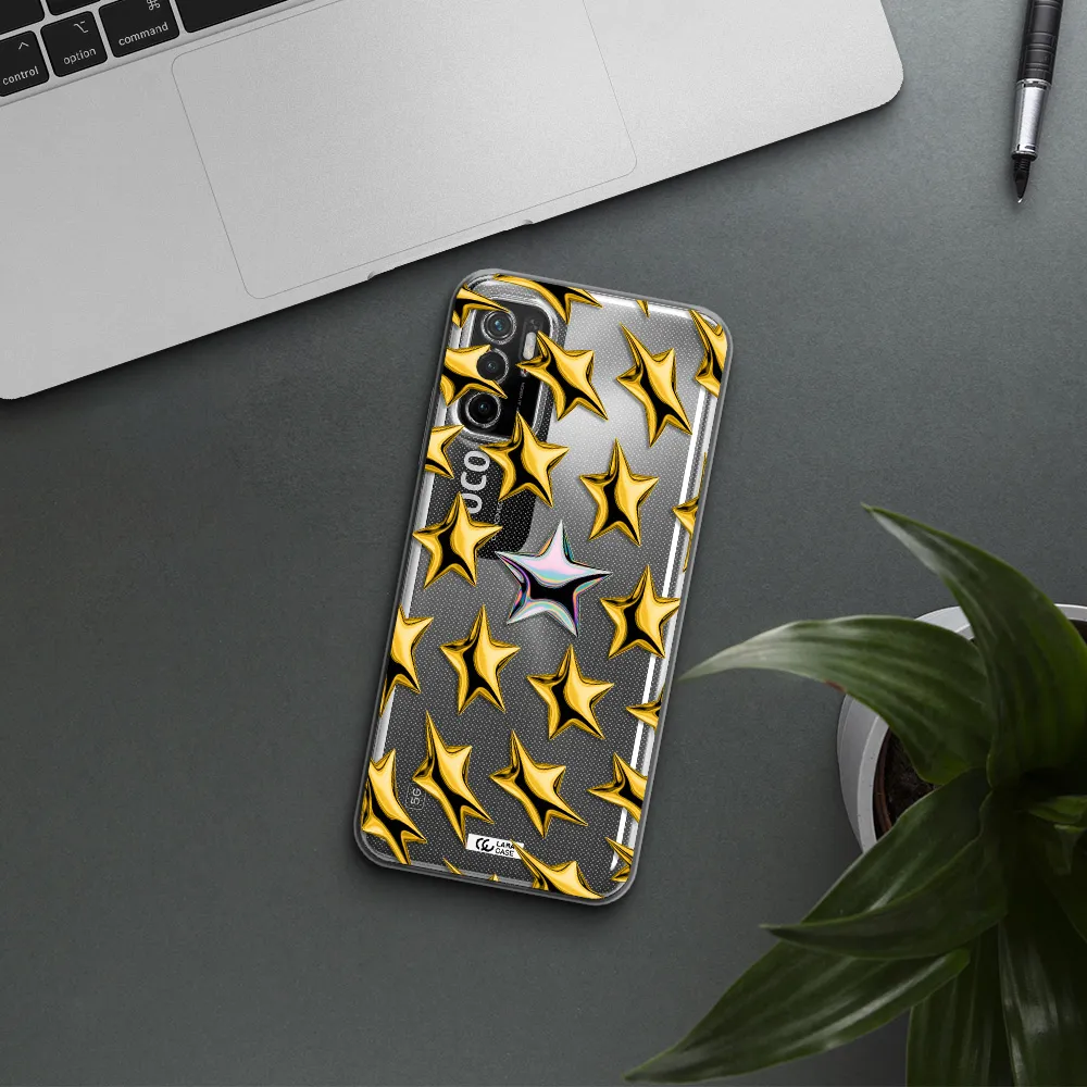 A Group Of Gold Stars Xiaomi Poco M3 Pro Clear Tpu Case