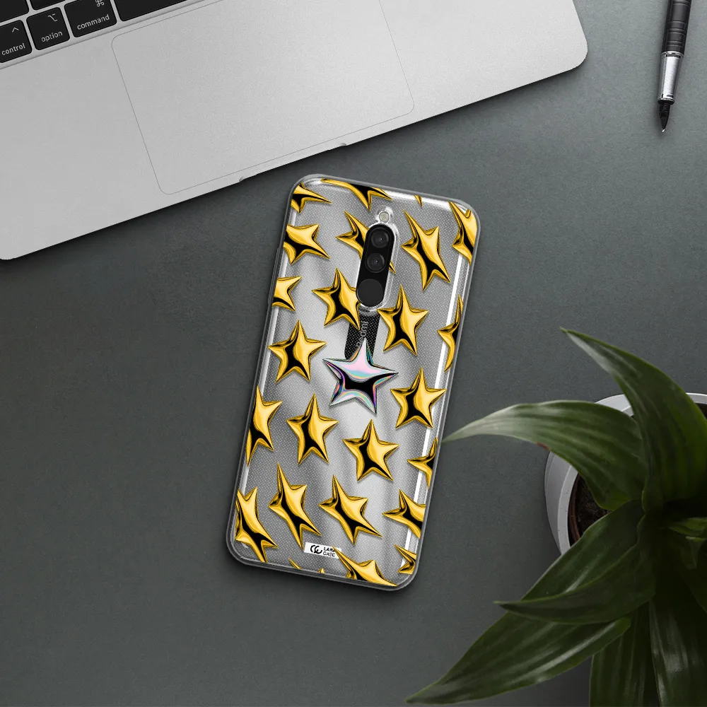 A Group Of Gold Stars Xiaomi Redmi 8 Clear Tpu Case