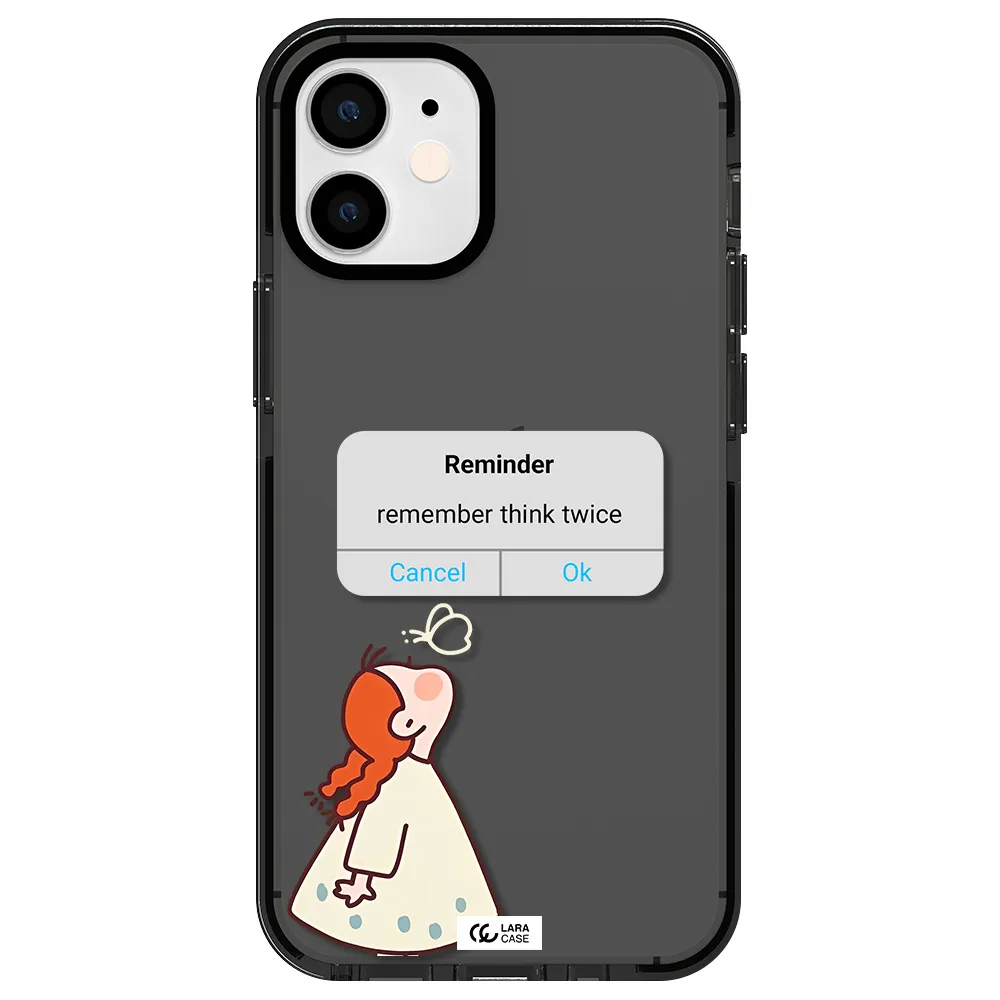 a screenshot of a phone Apple iPhone 12 mini impact Smoke Black Case