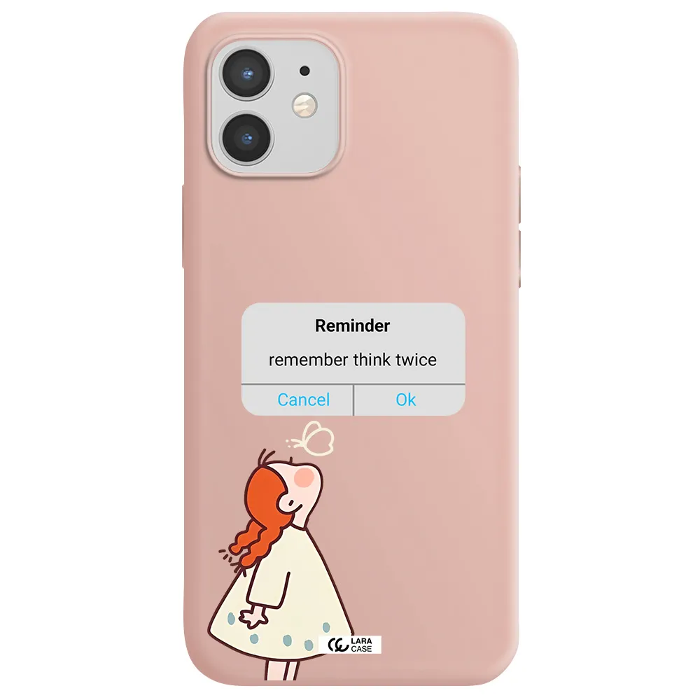 a screenshot of a phone Apple iPhone 12 mini Silicone pastel pink Case